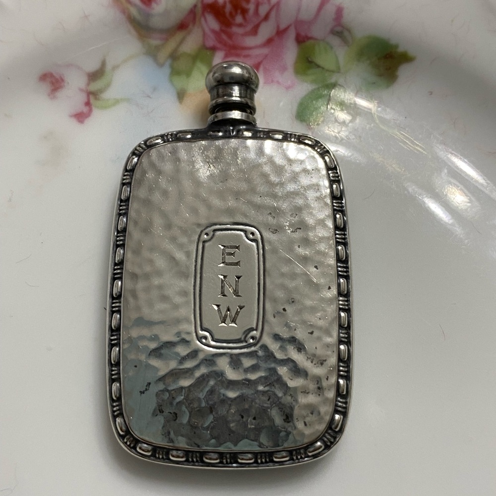 Vintage Hammered Sterling Webster CO Perfume Flask (Final Price)